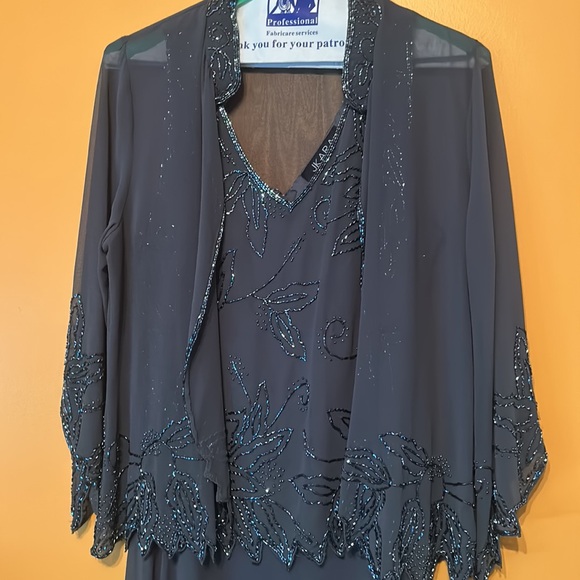 Women’s Slate Grey Size 14 Formal Dress - Mother of the Bride - Picture 5 of 10